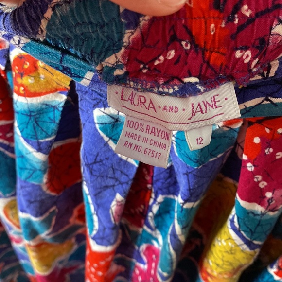 VTG Long Floral Skirt - Picture 3 of 5